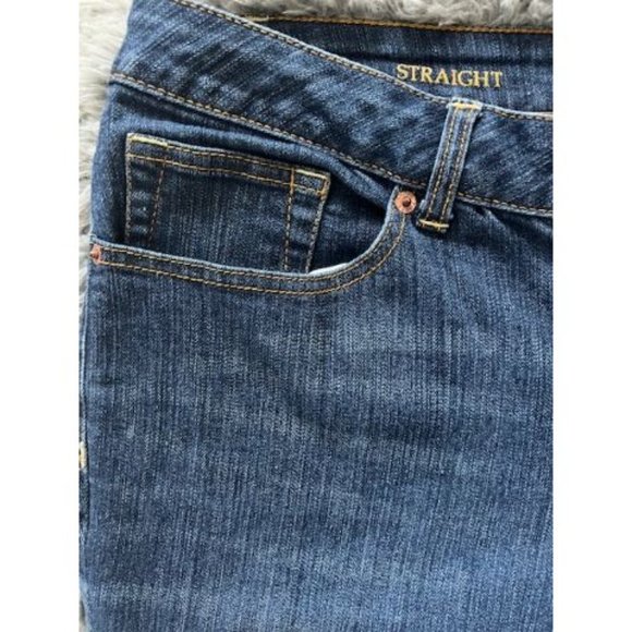 Faded Glory Blue Jeans Boot Cut 5 Pocket Denim Size 14 Petite - Picture 4 of 4